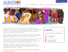 Tablet Screenshot of montessorialbatros.edu.mx